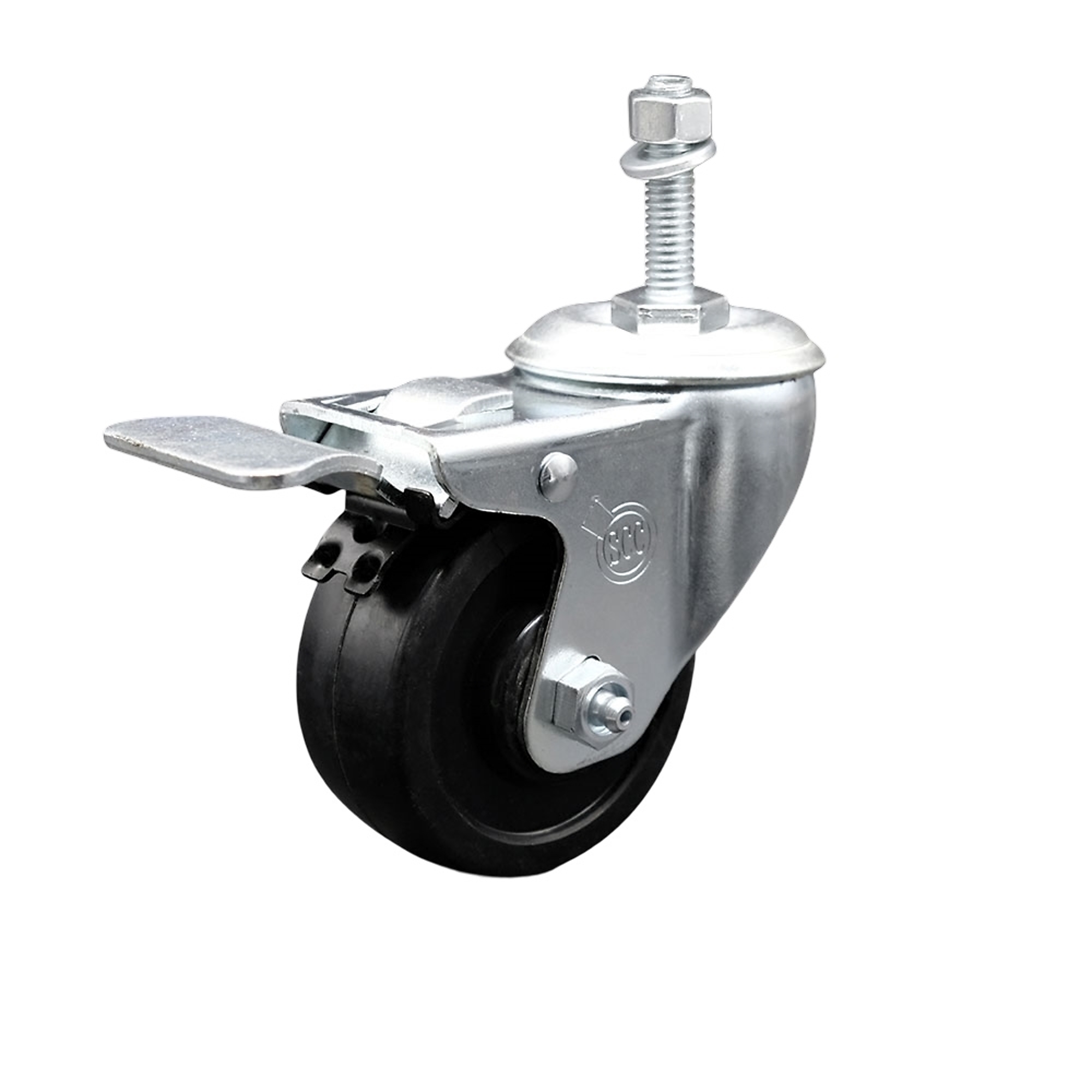 Service Caster, 3 1/2in. x 1 1/4in. Stem Caster, Wheel Diameter 3.5 in, Caster Type Swivel, Package (qty.) 1, Model# SCC-TSTTL20S3514-SRS-M1015